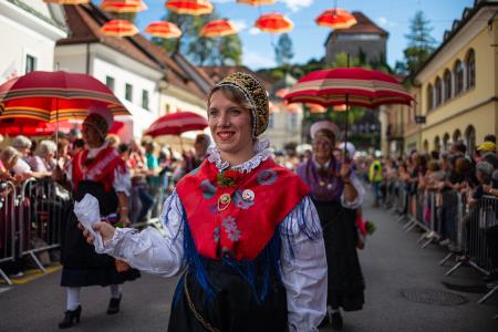Izjemen obisk zaznamoval 50. Dneve narodnih noš in oblačilne dediščine v Kamniku (Blaž T. Muc)  (104)